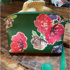 Kate Spade green floral purse